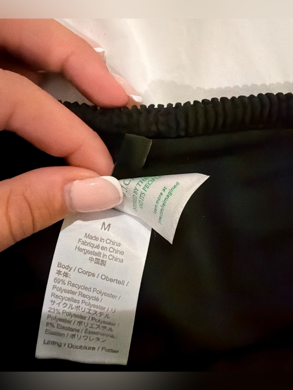 JCrew High-Waist Black Textured Bikini Bottoms - Picture 2 of 3